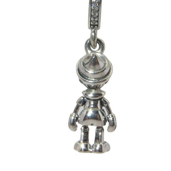 Pandora Disney Pinocchio Clear CZ & SS .925 Charm 797489CZ - Picture 3 of 7